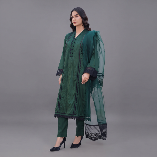 Emerald Noir Lace Suit Set