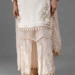 Off-White Minimalist Embroidered Co-ord Set