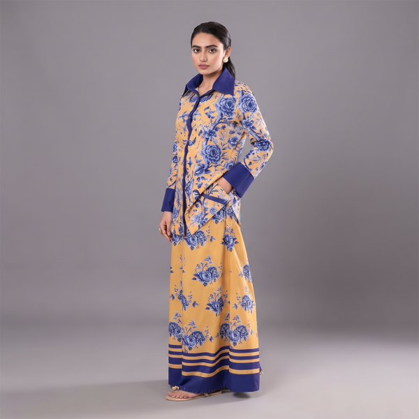 Golden Azure Garden Co-Ord Set