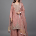Blush Rose Embroidered Luxury 3-Piece Suit
