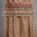 Golden Mocha Embroidered Luxury 3-Piece Gharara Suit