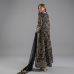 Embellished Black Angrakha Set
