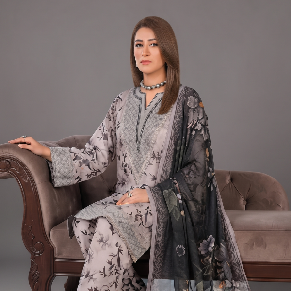 Moonstone Garden Printed 3-Piece Suit