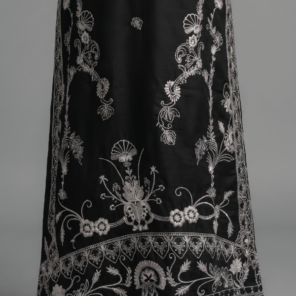 Midnight Noir Embroidered Luxury Lawn Suit