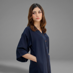 Women's Minimalist Navy Blue Co-ord Set