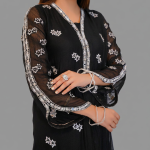 Midnight Ebony Embroidered Silk Set