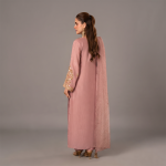 Blush Rose Radiance Embroidered Suit