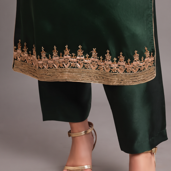 Emerald Royale Embroidered 3-Piece Suit