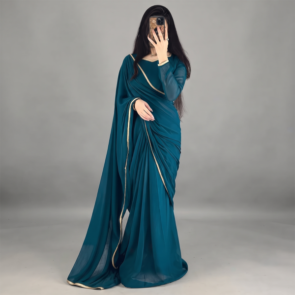 Teal Grace Saree