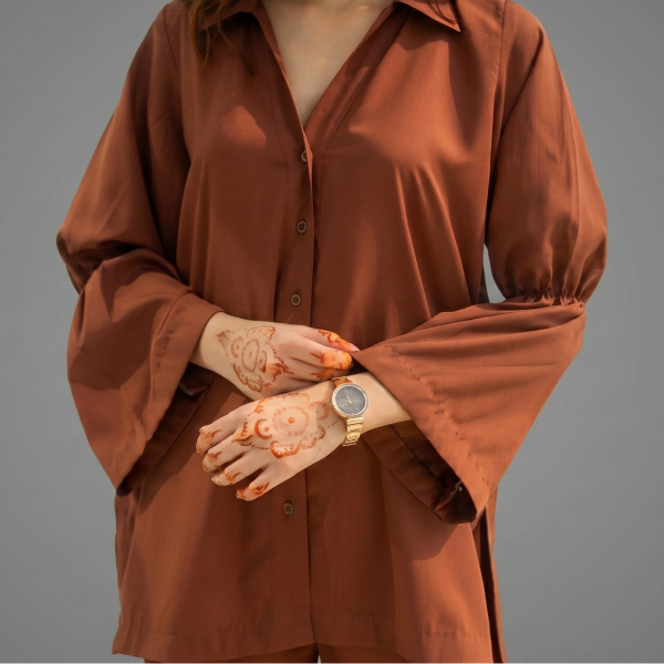 Women's Chic Chocolate Brown Co-ord Set