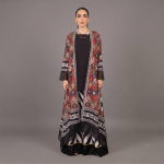 Artistic Printed Long Overlay with Co-ord Inner Set