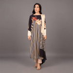Bloom Striped Printed 3-Piece Suit