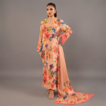 Coral Floral Dress