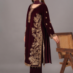 Majestic Plum Embroidered 3-Piece Suit