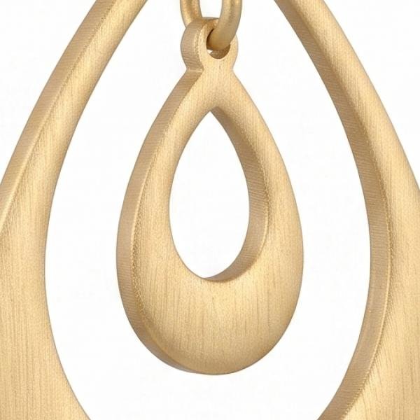 Orenoor Gold Chandelier Drop Earrings