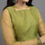 Olive Aura Regal Maxi Suit