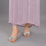 Lavender Embellished Tunic and Printed Dupatta Set