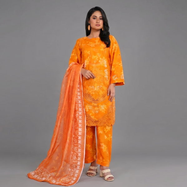 Vibrant Orange Floral Co-ord Set