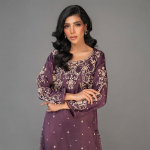 Deep Purple Embroidered Suit