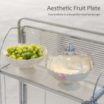 Cream Style High Color Value Petal Fruit Plate Ins Style Living Room Coffee Table Candy and snack Plate Multifunctional Fruit Basket