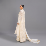 Manahil Embroidered Off-White Festive Anarkali Set