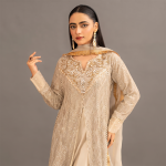 Moonlit Champagne Embellished 3-Piece Luxury Suit