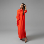Sophisticated Orange A-Line Ensemble