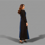 Geometric Midnight Harlequin Patchwork Maxi Gown