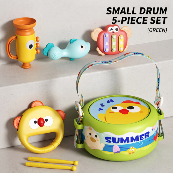 Baby Educational Early Education Rattle Hand Beat Drum