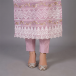 Blush Noor Embroidered 3-Piece Luxury Suit