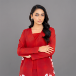Crimson Bloom Layered Co-Ord Suit