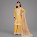 Mustard Embroidered Lawn Coordinate Set