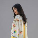 Off-White & Mustard Digital Print Co-Ord Set