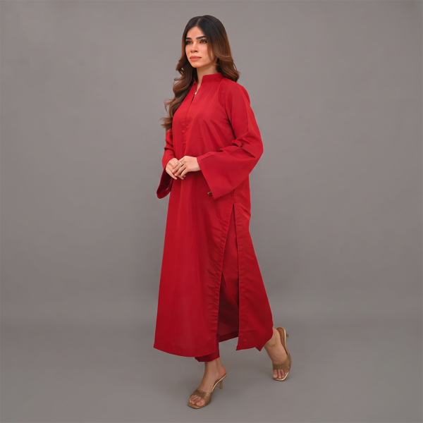 Crimson Grace Solid 2-Piece Co-Ord Set
