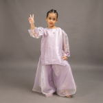 Lilac Embellished Kurta & Palazzo