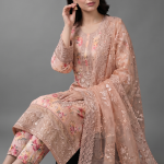 Blush Petal Embroidered Luxury 3-Piece Suit