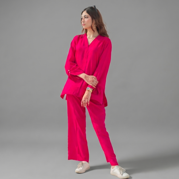Women's Vibrant Fuchsia Co-ord Set