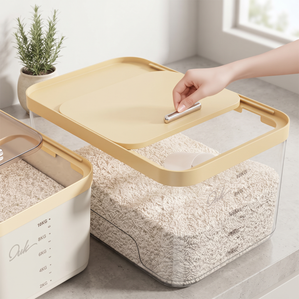Rice Bucket Household Large-Capacity Sealed Insect-Proof and Moisture-Proof