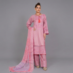 Mauve Embroidered Lawn Coordinate Set