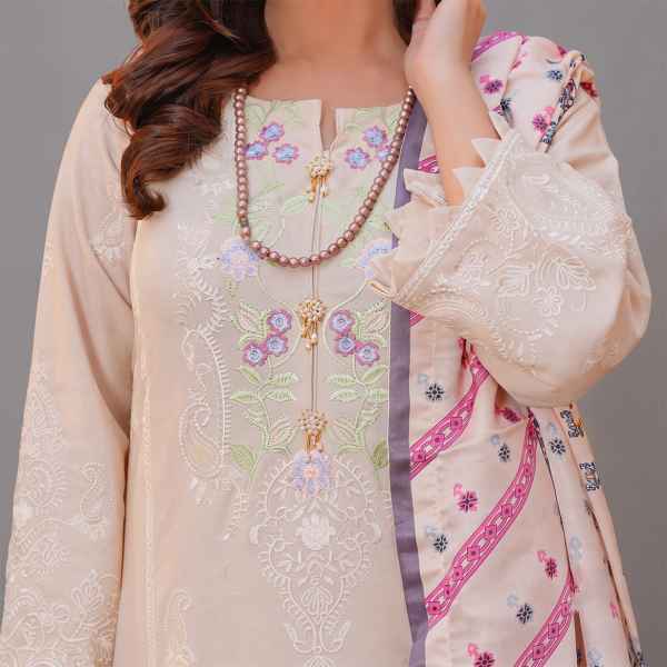 Ivory Blossom Embroidered Suit Set