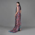 Majestic Paisley Digital Print Silk Saree