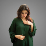 Women's Elegant Dark Green Co-ord Set