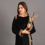 Majesty Embroidered Velvet Maxi