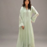 Ethereal Mint Embroidered Maxi