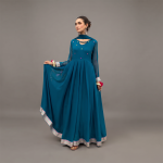 Teal Blue Anarkali Suit