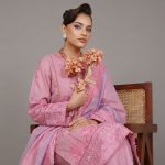 Mauve Embroidered Lawn Coordinate Set