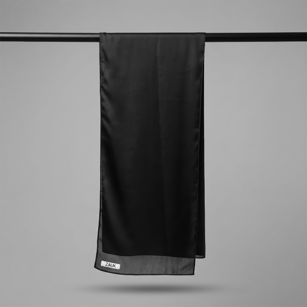 Noir Chiffon Scarf