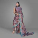 Majestic Paisley Digital Print Silk Saree
