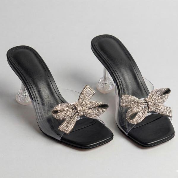 Ethereal Bloom Crystal Heels