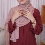 Deep Maroon Modest Button-Down Co-ord Set